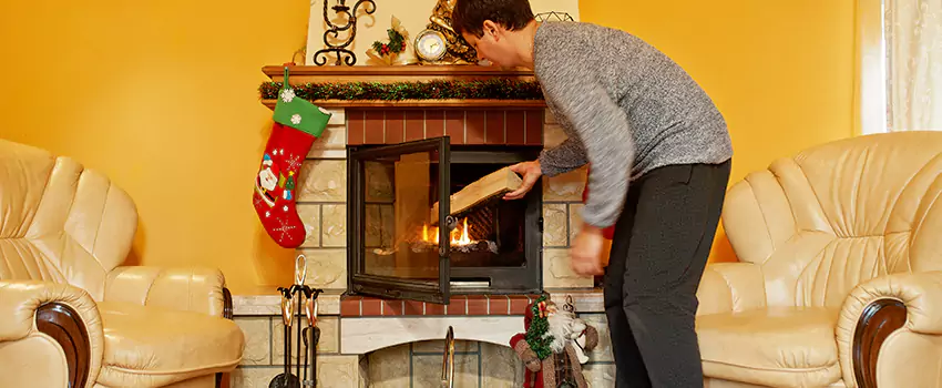 Rusted Metal Fireplace Restoration in Saratoga Springs, New York